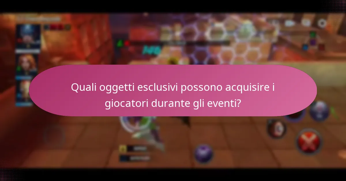 Quali oggetti esclusivi possono acquisire i giocatori durante gli eventi?